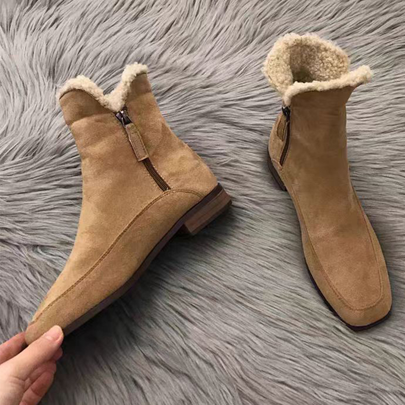 Street Fashion Clothes - 2026 New Fur Ankle Boots for