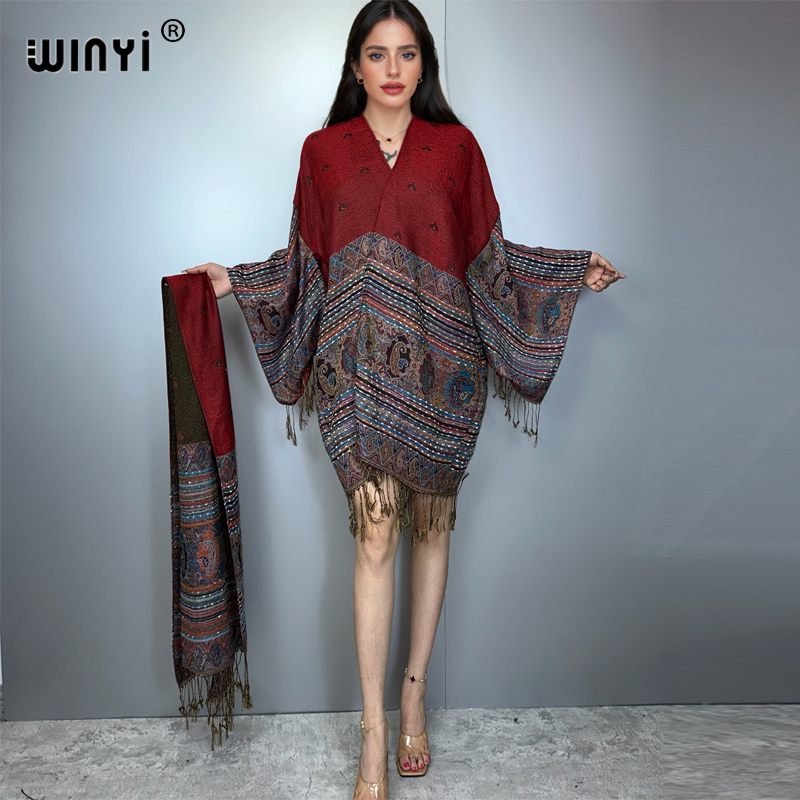 Street Fashion Kimono - WINYI kimono maxi coat Africa women