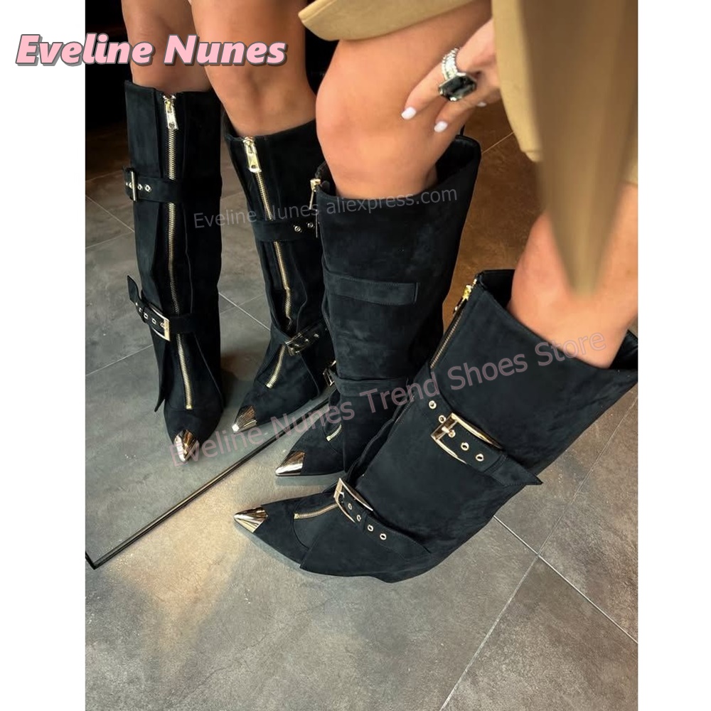 Street Fashion Trends - Punk Western Women Faux Suede Fashion