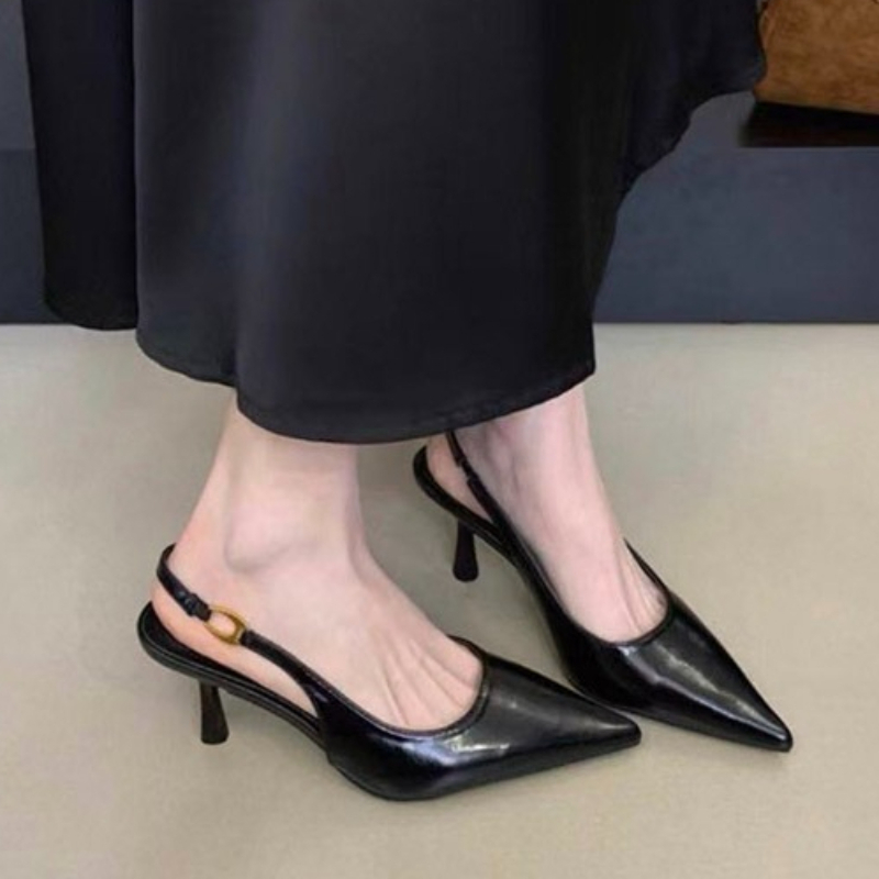 Street Fashion Designers - Luxury Metallic Designer Women's High Heels
