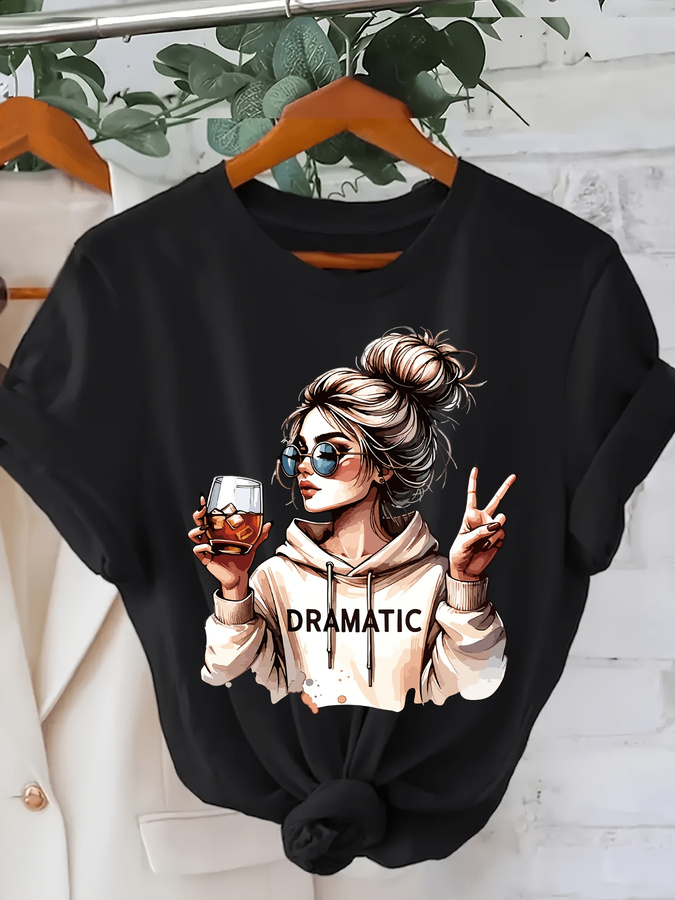 Street Fashion Trends 2026 - DRAMATIC 1pc Women' S Fashion Print