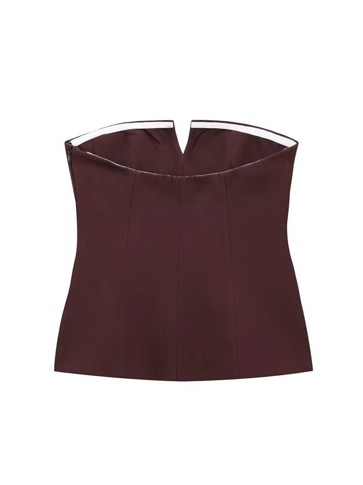 TFMLN Womens Strapless Crop 20 - Street Fashion Youtube 评论和价格