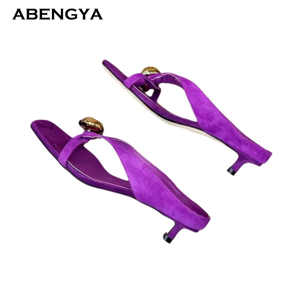 2026 Summer New Suede Slippers - Street Fashion Clothes 评论和价格