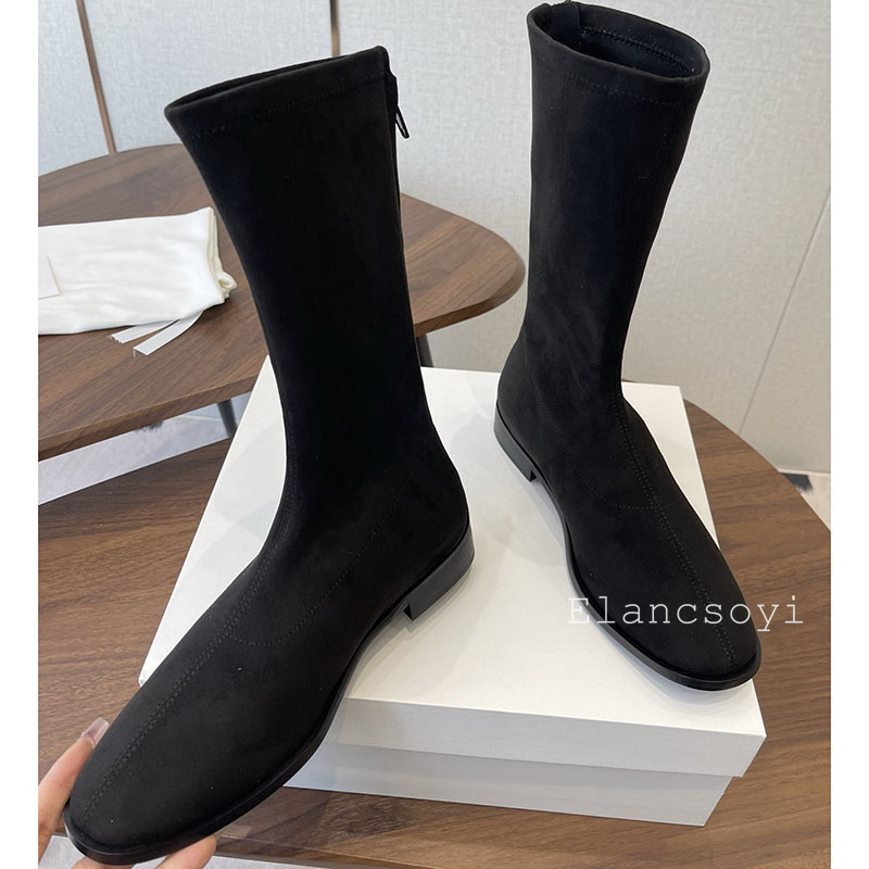 Stretch Boots Women Round Toe  - Street Fashion Rome 2025 评论和价格
