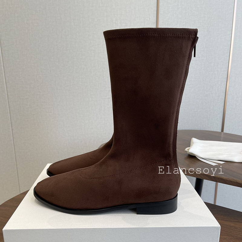 Stretch Boots Women Round Toe  - Street Fashion Rome 2025 评论和价格