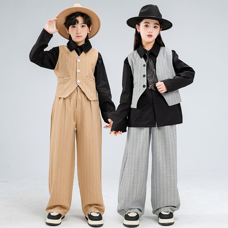 Hip Hop Boys Cool Stripes Vest - Street Fashion Boy 评论和价格