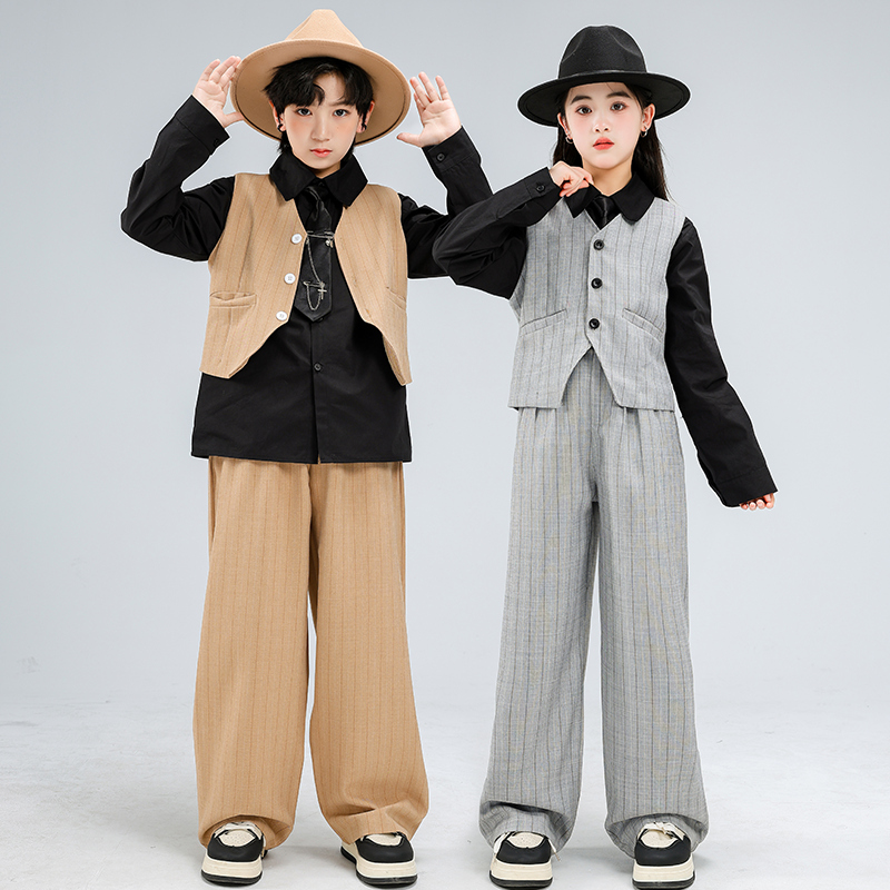 Hip Hop Boys Cool Stripes Vest - Street Fashion Boy 评论和价格