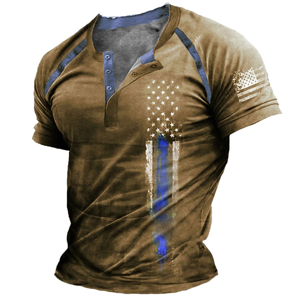 Funny 3D American Flag Print M - Street Fashion Clothes 评论和价格