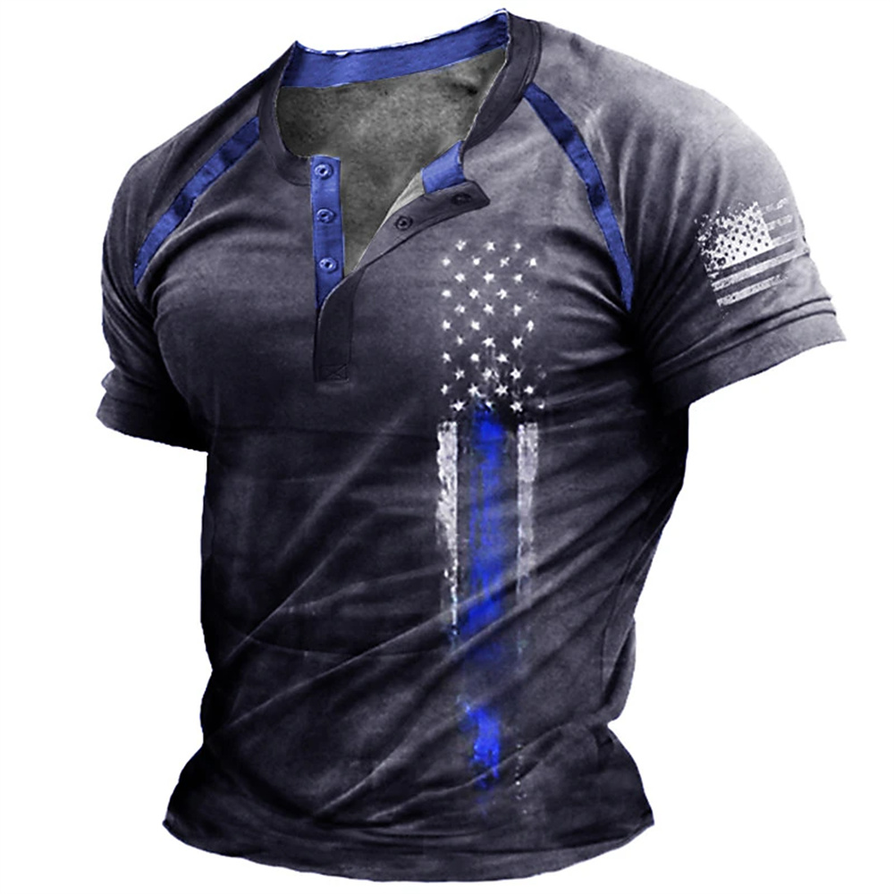 Funny 3D American Flag Print M - Street Fashion Clothes 评论和价格
