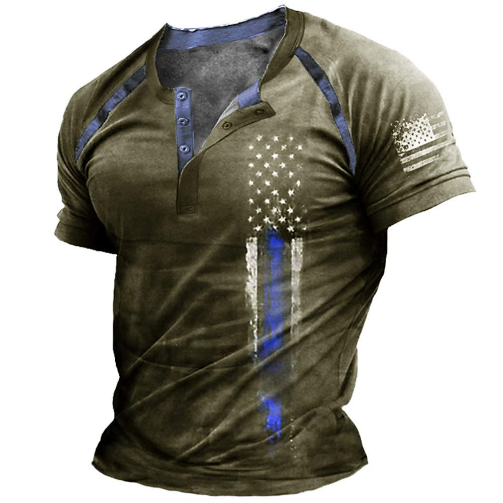 Funny 3D American Flag Print M - Street Fashion Clothes 评论和价格