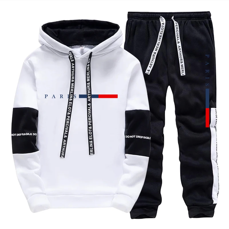 Men's Set/Hoodie/Pants Outdoor - Street Fashion Paris 评论和价格