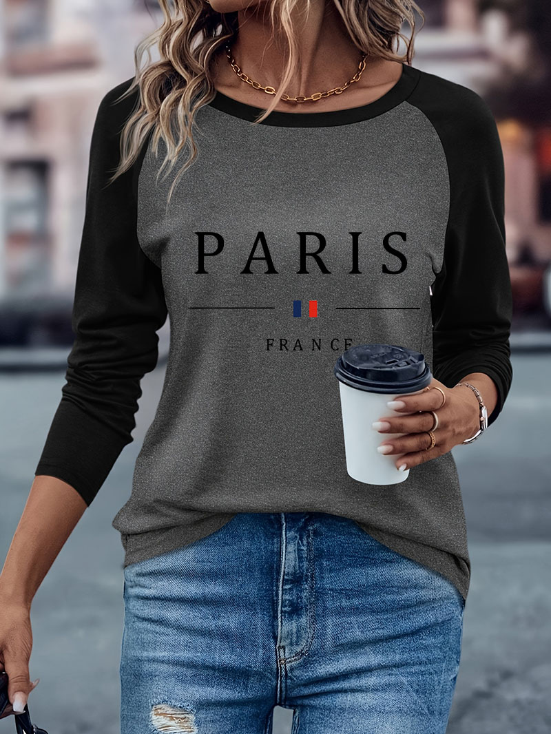 Fashion Paris Letter Print Cas - Street Fashion Paris 评论和价格