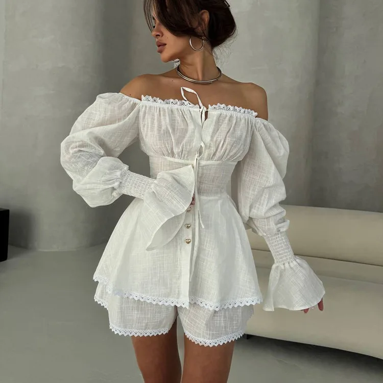 2025 Lace Patchwork One Should - Italy Fashion Street 评论和价格