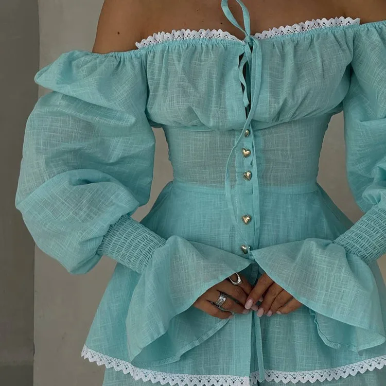 2025 Lace Patchwork One Should - Italy Fashion Street 评论和价格