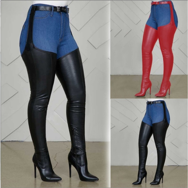 Black Thigh High Boots Big Siz - Street Fashion Rome 2025 评论和价格